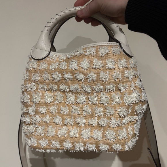 Henri Bendel New York Raffia Tweed Satchel - Picture 3 of 10